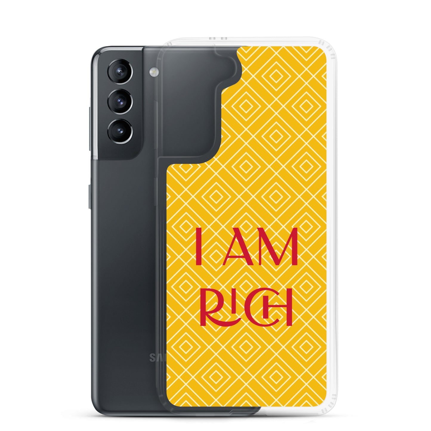 Samsung Mobile Case "I am Rich" Motivational Samsung galaxy Phone Case