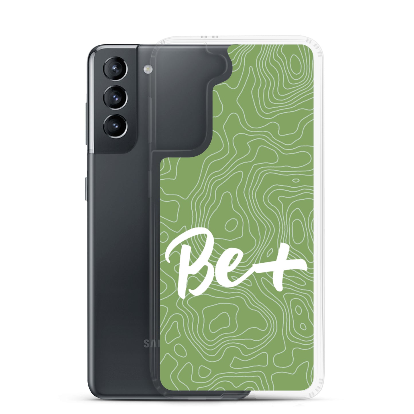 Samsung galaxy mobile Case "Be positive" motivational quote Phone Case