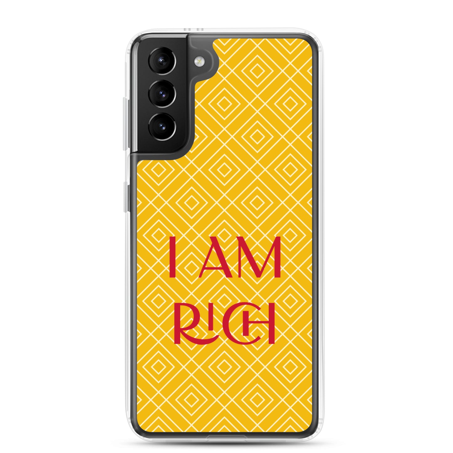 Samsung Mobile Case "I am Rich" Motivational Samsung galaxy Phone Case