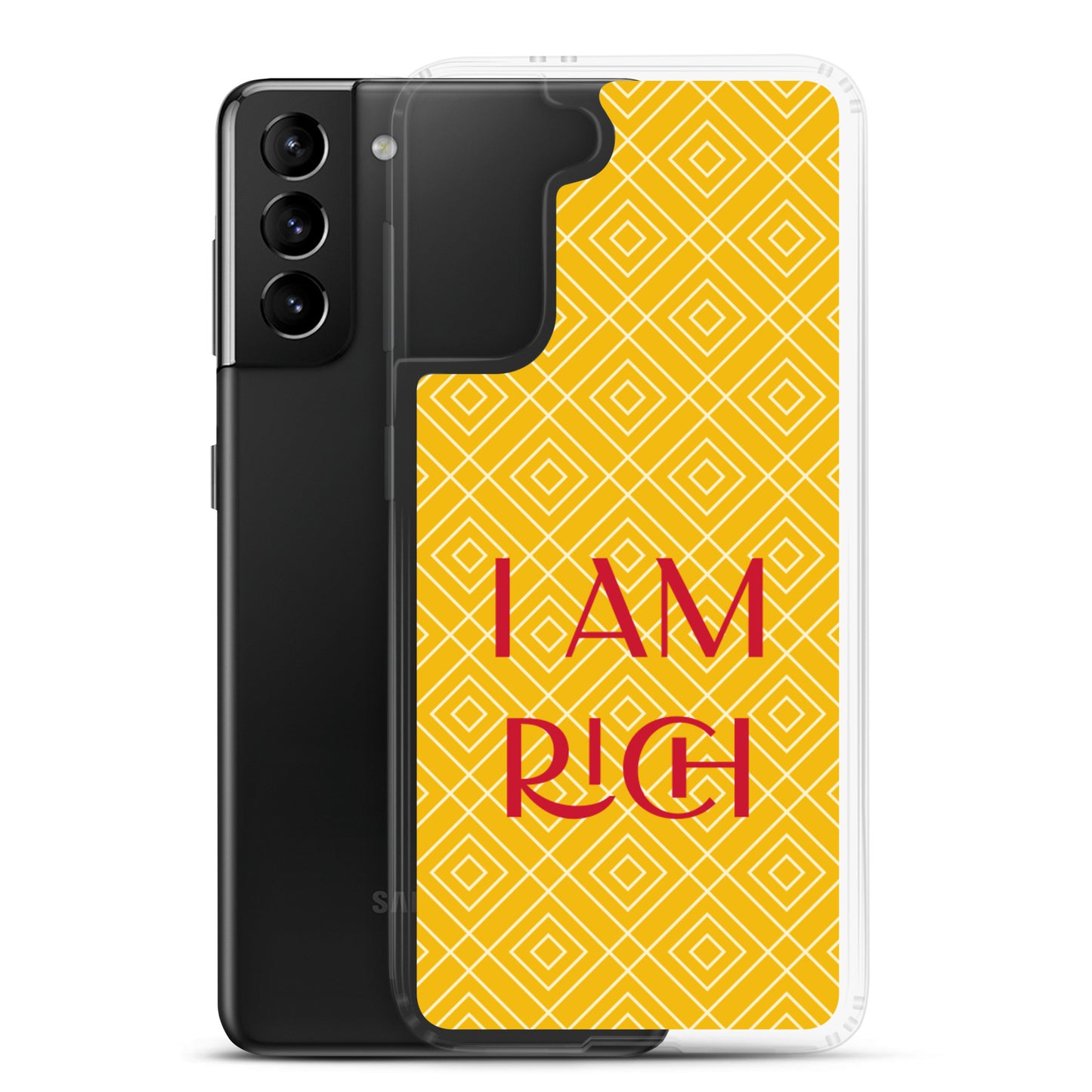 Samsung Mobile Case "I am Rich" Motivational Samsung galaxy Phone Case