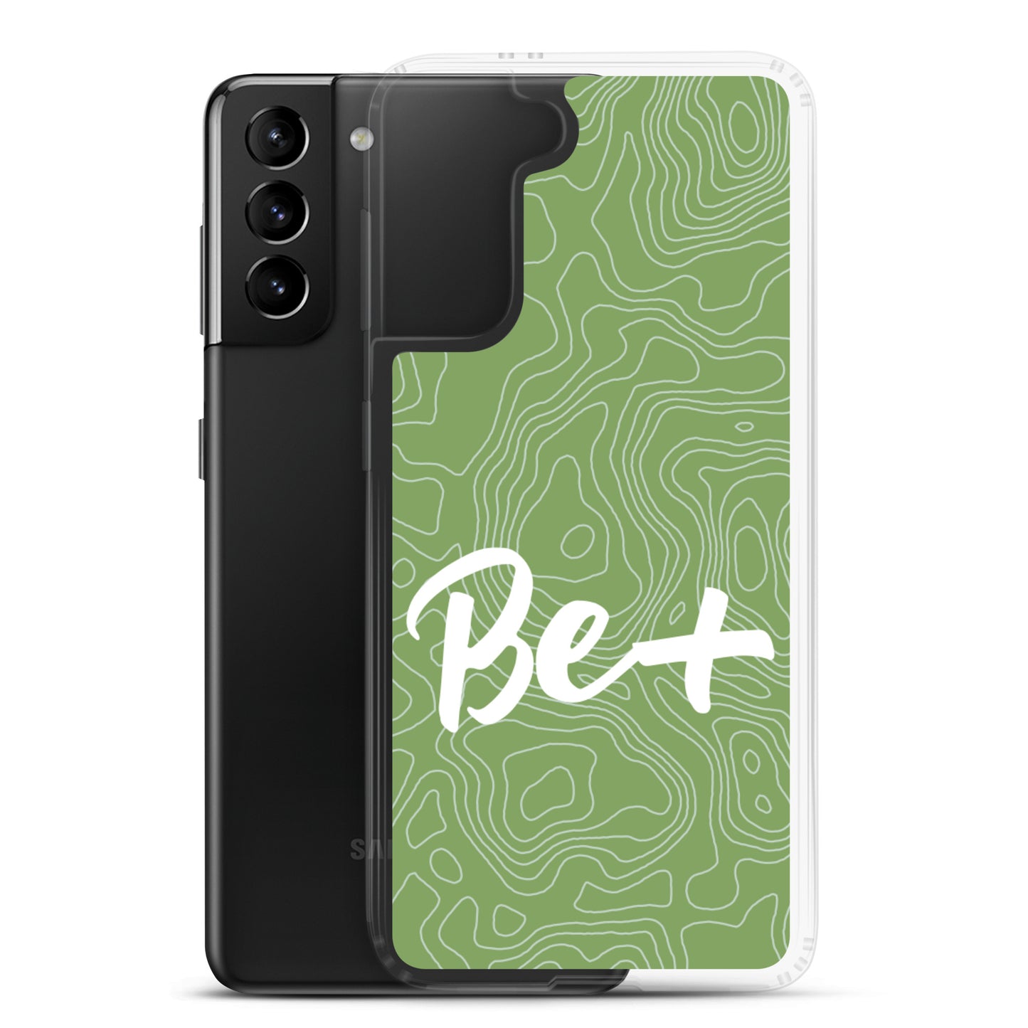 Samsung galaxy mobile Case "Be positive" motivational quote Phone Case