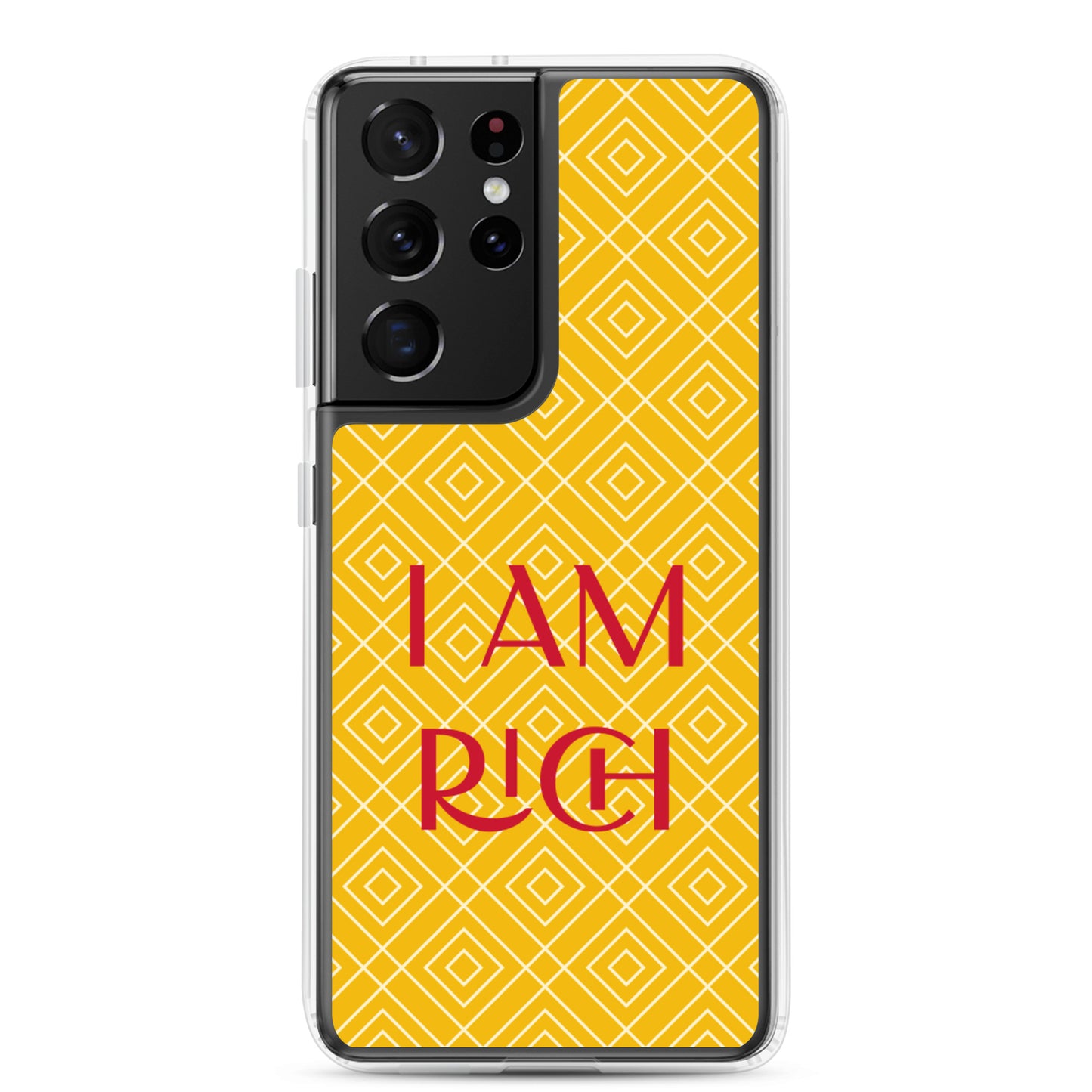 Samsung Mobile Case "I am Rich" Motivational Samsung galaxy Phone Case