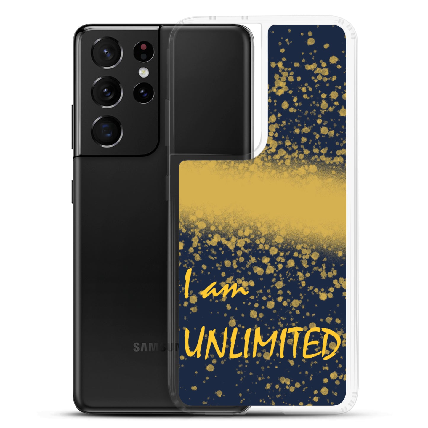 Samsung Phone Case "I am Unlimited" Motivational Mobile Case