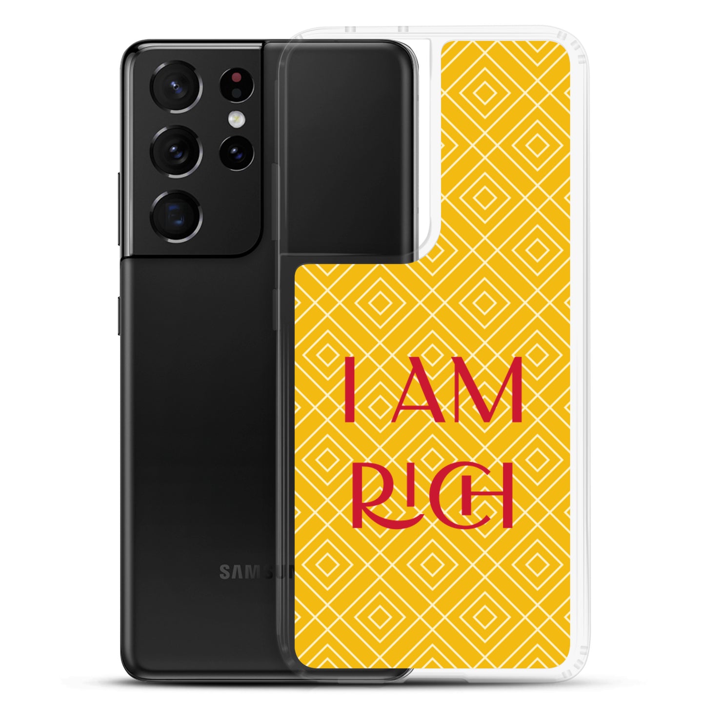 Samsung Mobile Case "I am Rich" Motivational Samsung galaxy Phone Case