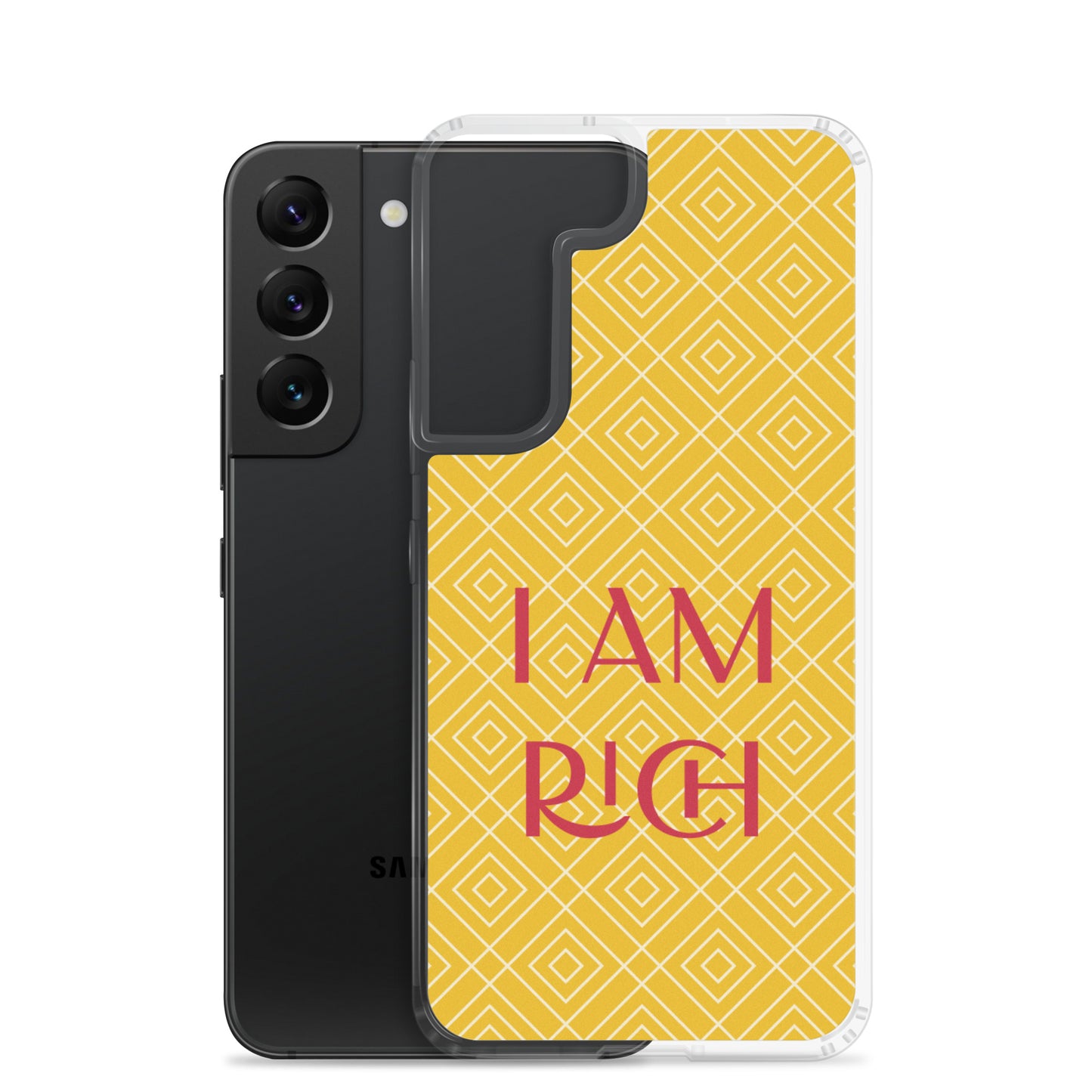 Samsung Mobile Case "I am Rich" Motivational Samsung galaxy Phone Case