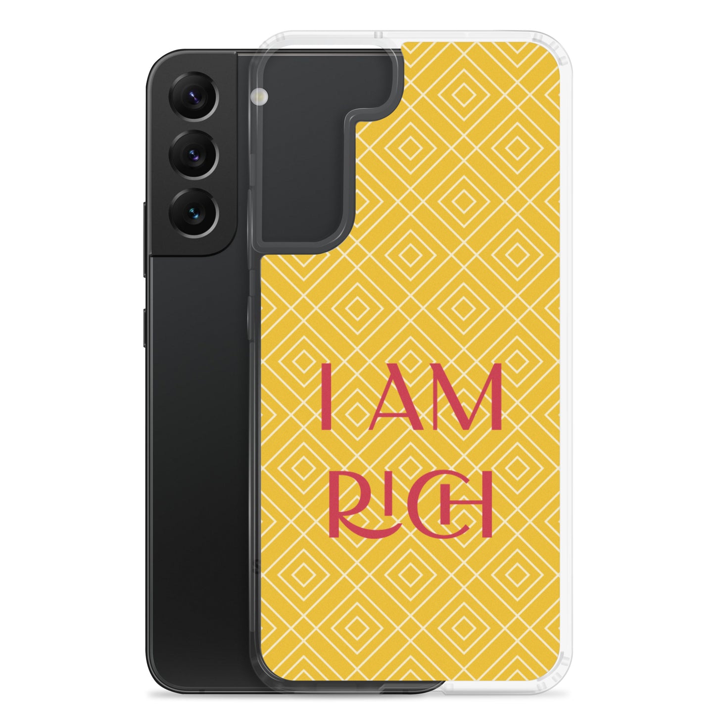 Samsung Mobile Case "I am Rich" Motivational Samsung galaxy Phone Case