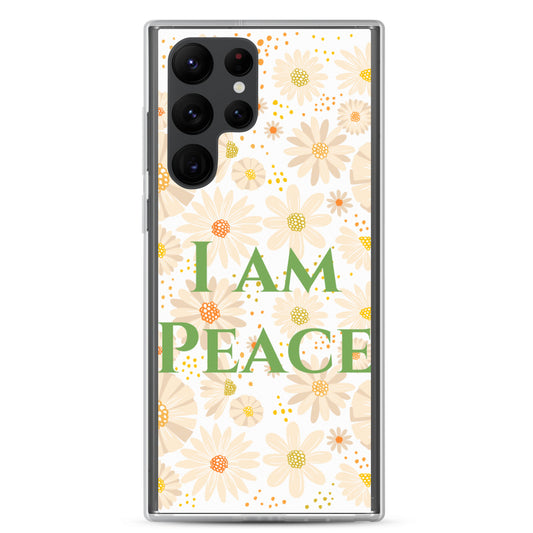 Samsung Mobile Case "I am Peace"  Affirmation Quote Samsung phone Case