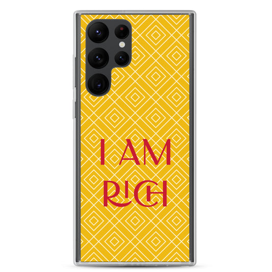 Samsung Mobile Case "I am Rich" Motivational Samsung galaxy Phone Case