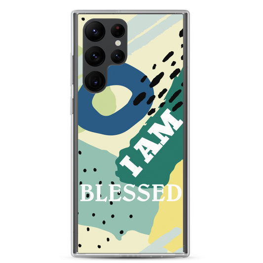 Samsung Galaxy mobile  Case "I am Blessed" Motivational phone Case