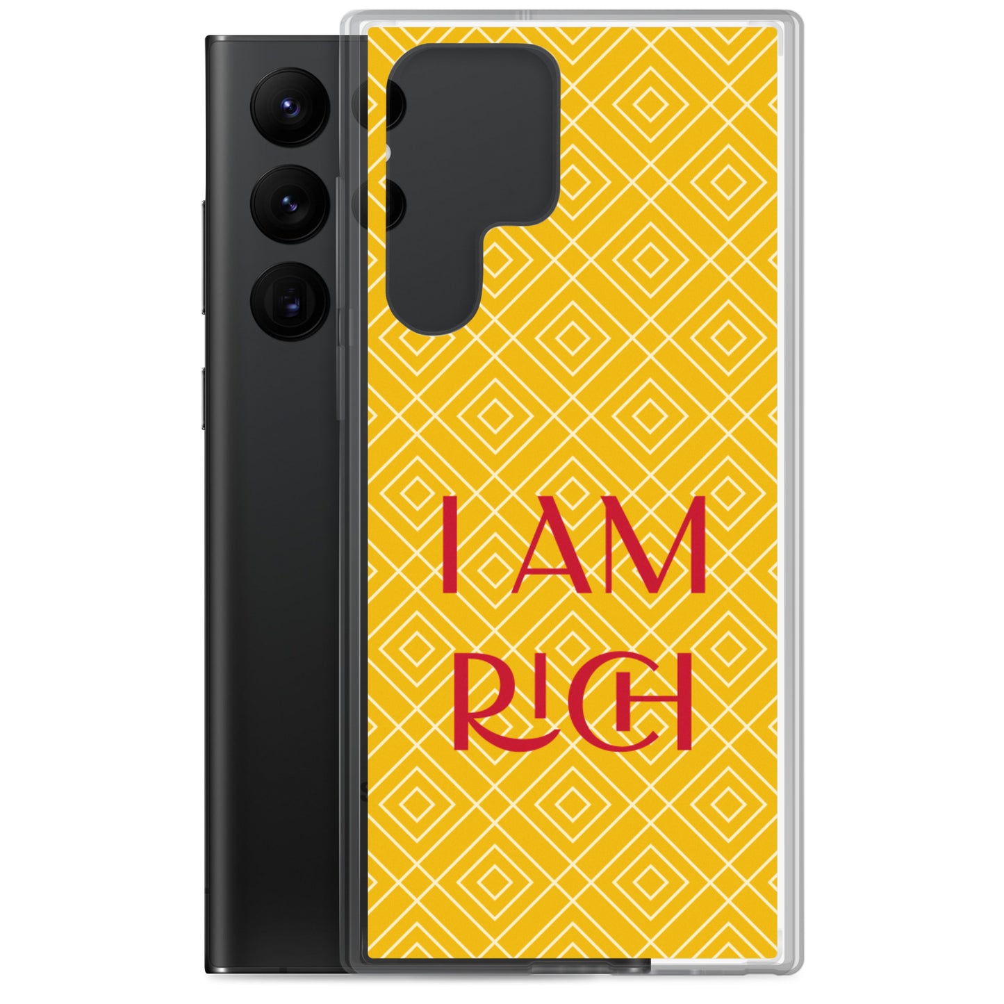 Samsung Mobile Case "I am Rich" Motivational Samsung galaxy Phone Case