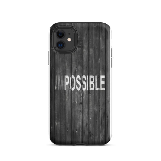 Inspirational iPhone Case , law of affirmation mobile phone case Tough iPhone case "I am Possible"