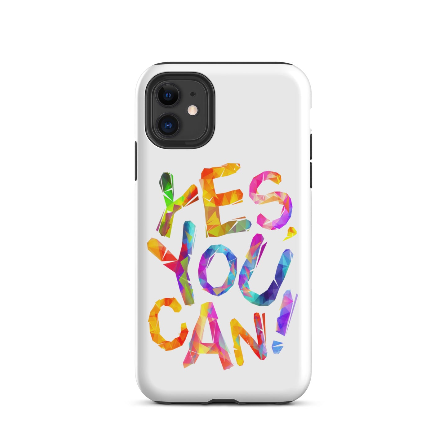 Motivational iPhone case, Tough Mobile case " Yes You Can"