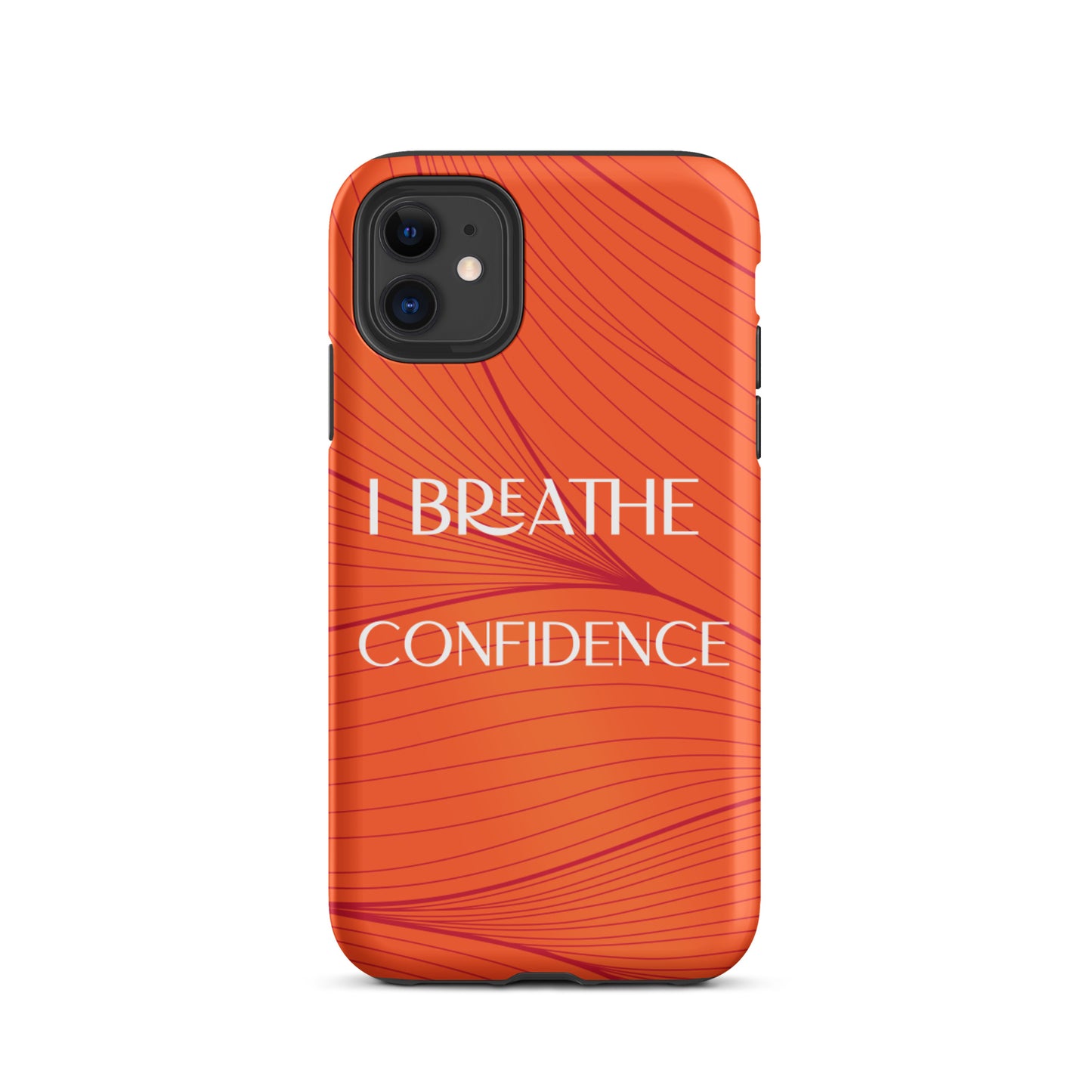 iPhone Case , Durable Tough iPhone case "I Breathe Confidence" Law of Affirmation Mobile Case