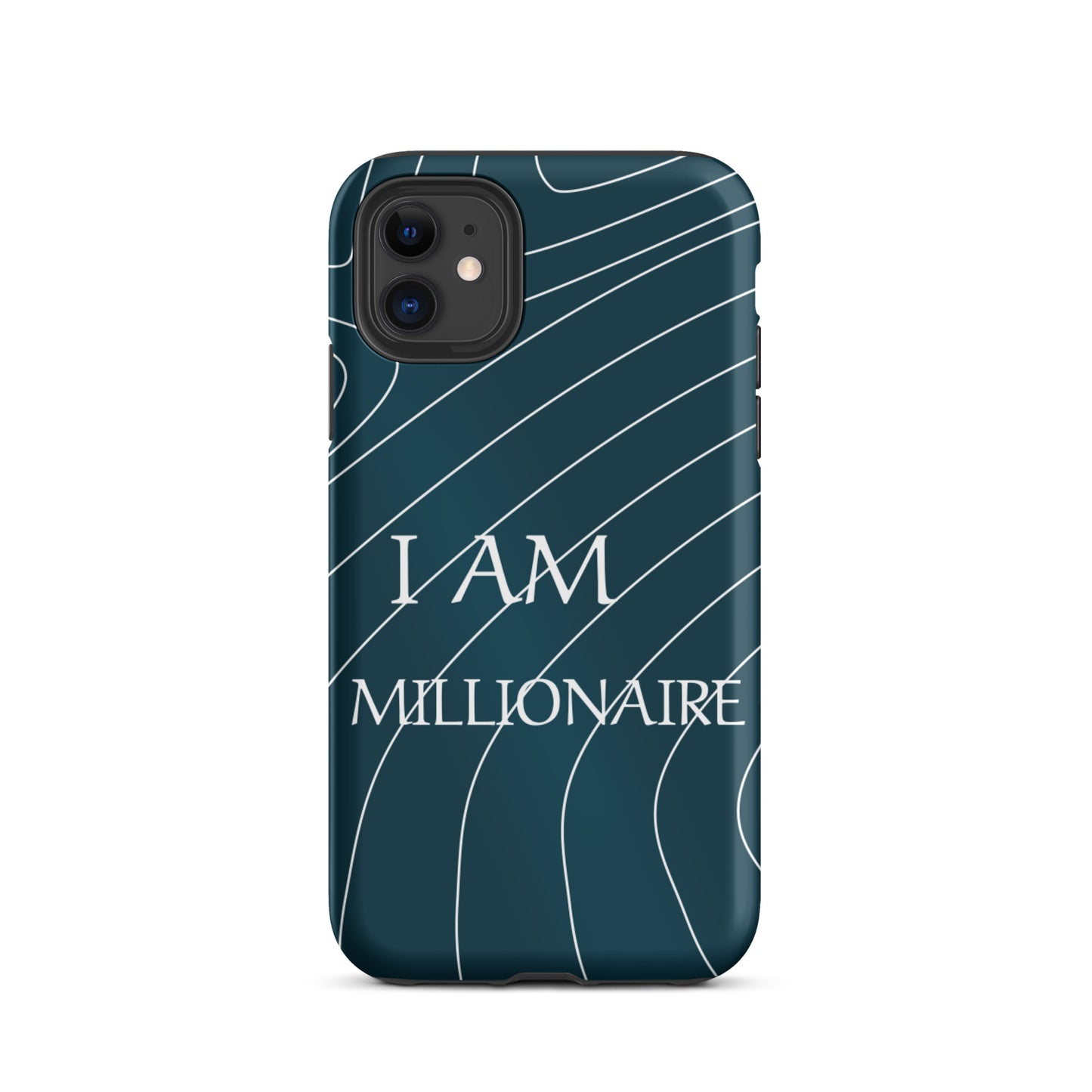 Durable Crack proof iPhone  Case iPhone Case, Law of Affirmation  Tough iPhone case " I am Millionaire"