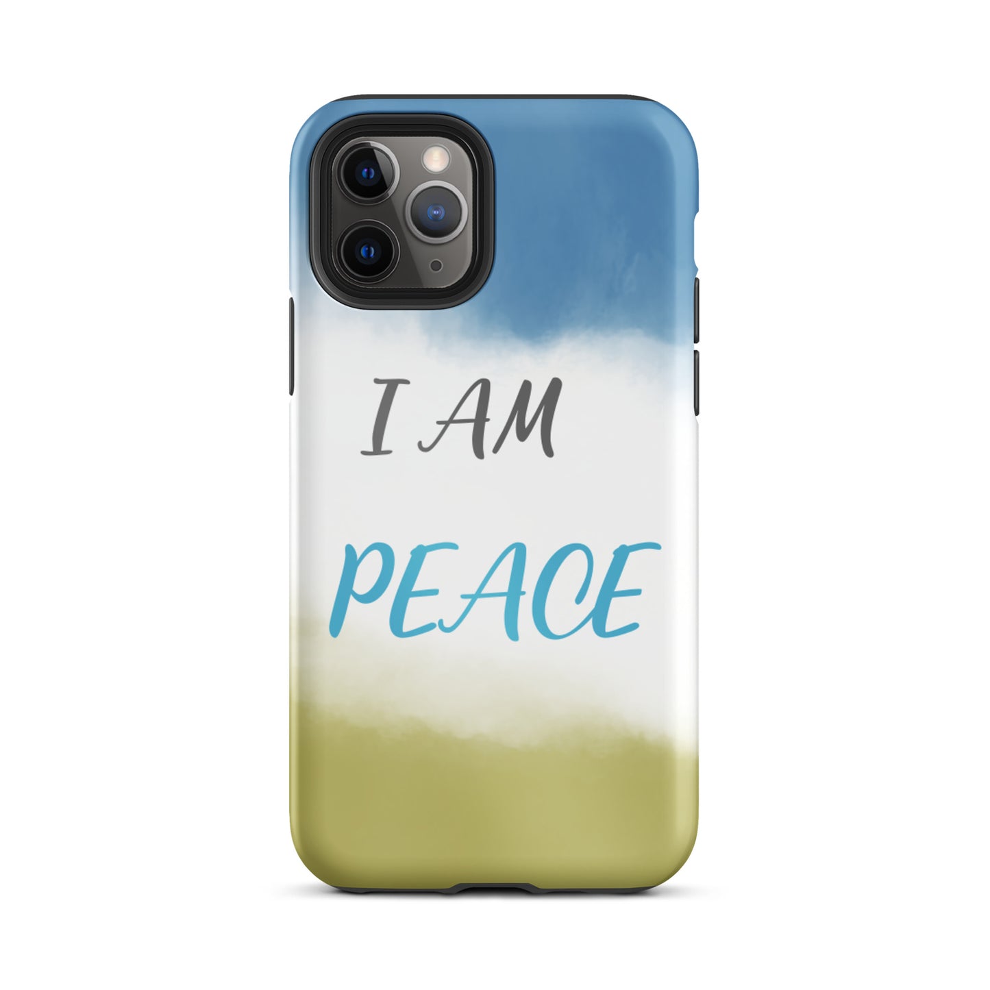 Motivational iPhone Case, Law of Affirmation Mobile Case Tough iPhone case "I am Peace"