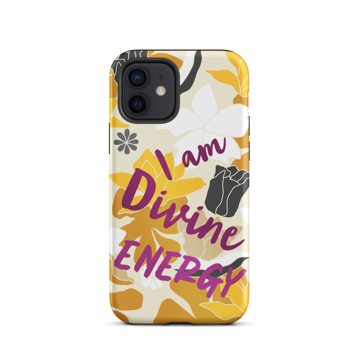 Affirmation Quote  iPhone Case , Motivational Mobile Case,  Tough iPhone case "I am Divine energy"