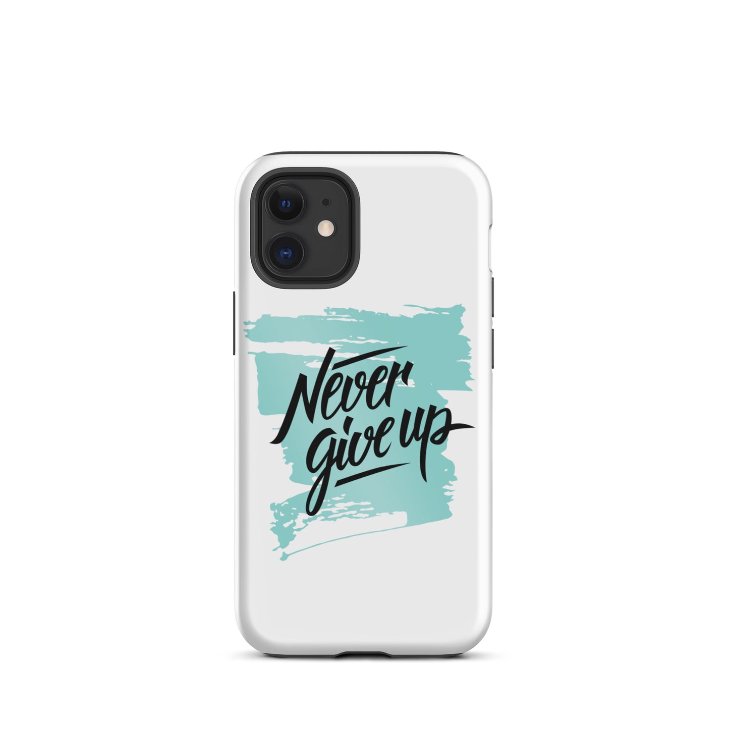 Motivational iPhone case "Never give up" Tough iPhone case