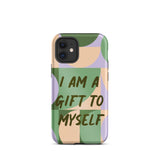 Motivational iPhone Case, Tough iPhone case "I am a Gift to Myself"