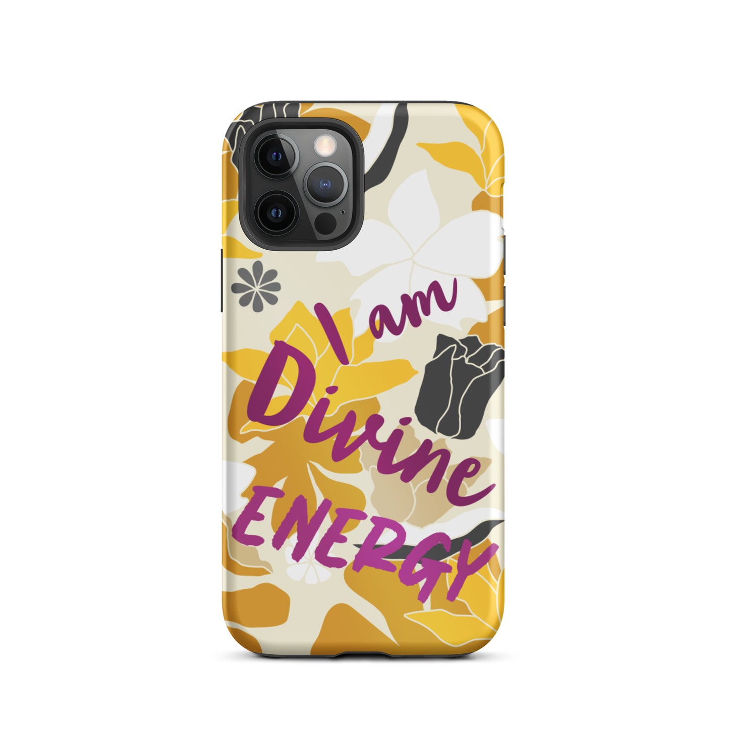 Affirmation Quote  iPhone Case , Motivational Mobile Case,  Tough iPhone case "I am Divine energy"