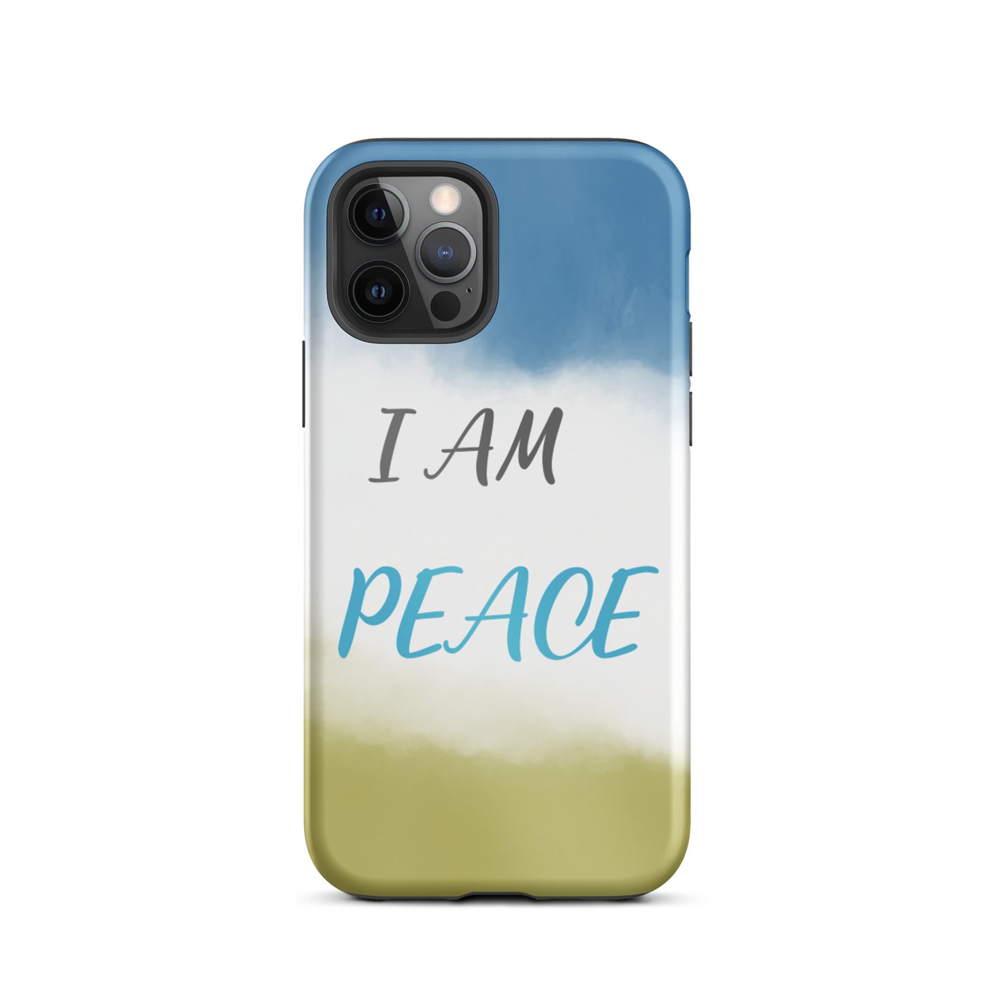 Motivational iPhone Case, Law of Affirmation Mobile Case Tough iPhone case "I am Peace"