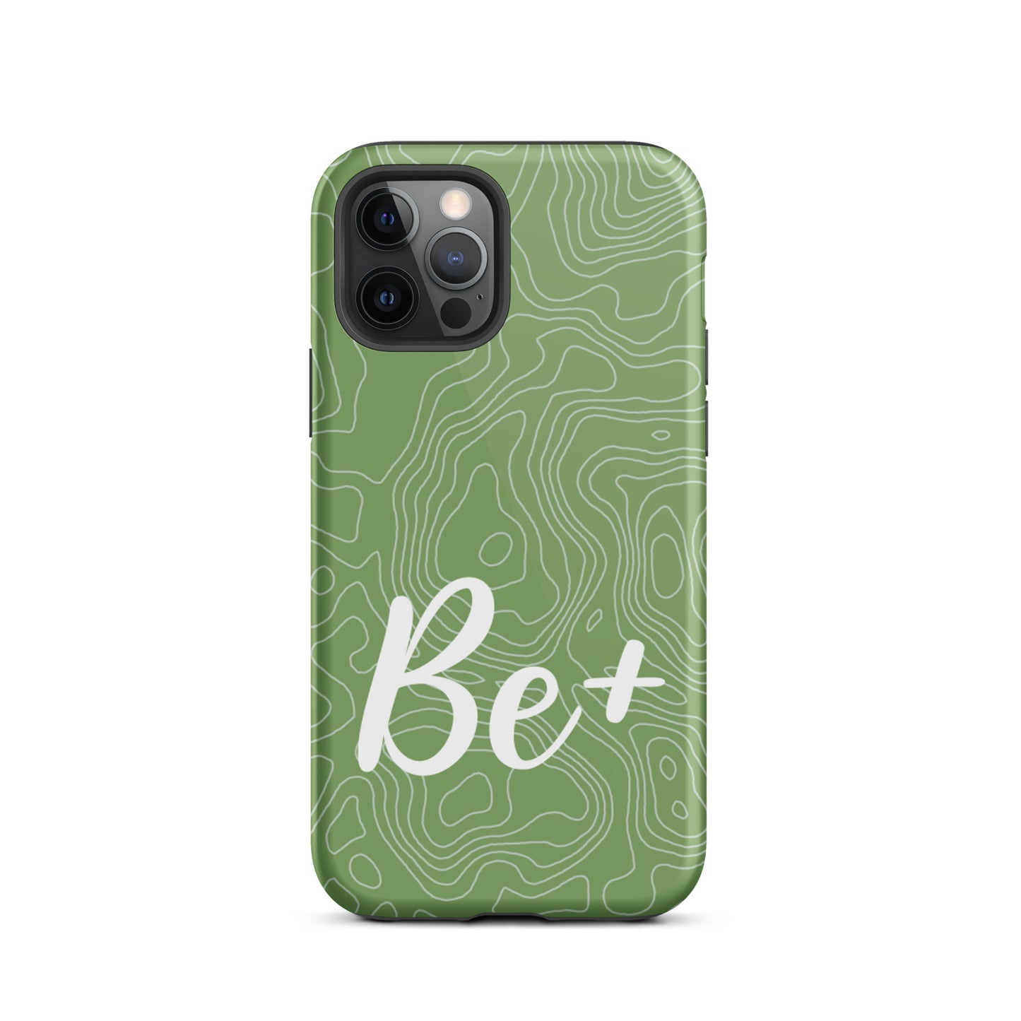 Tough iPhone case Durable Crack proof iPhone  Case "Be Positive" Moticational Mobile Case