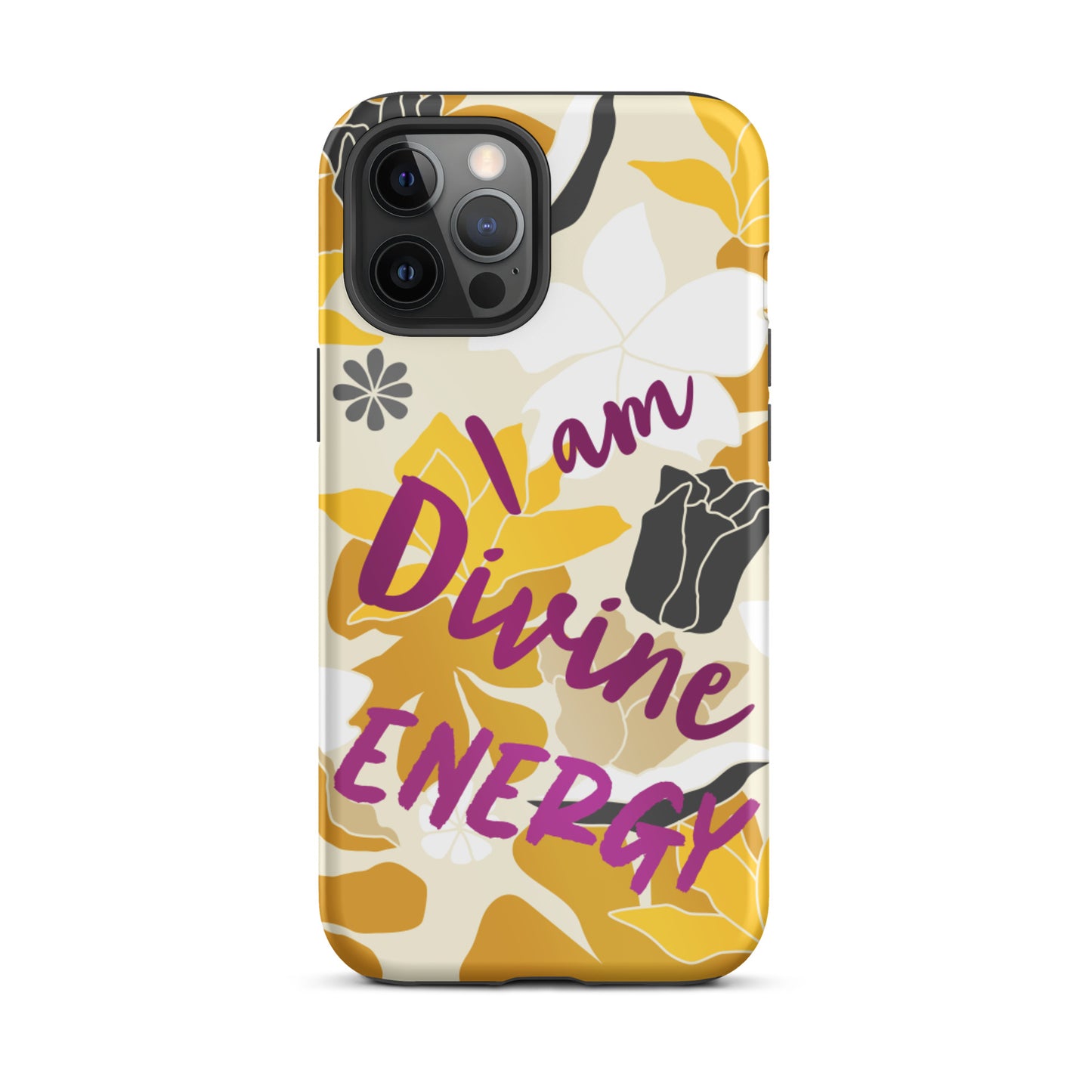 Affirmation Quote  iPhone Case , Motivational Mobile Case,  Tough iPhone case "I am Divine energy"