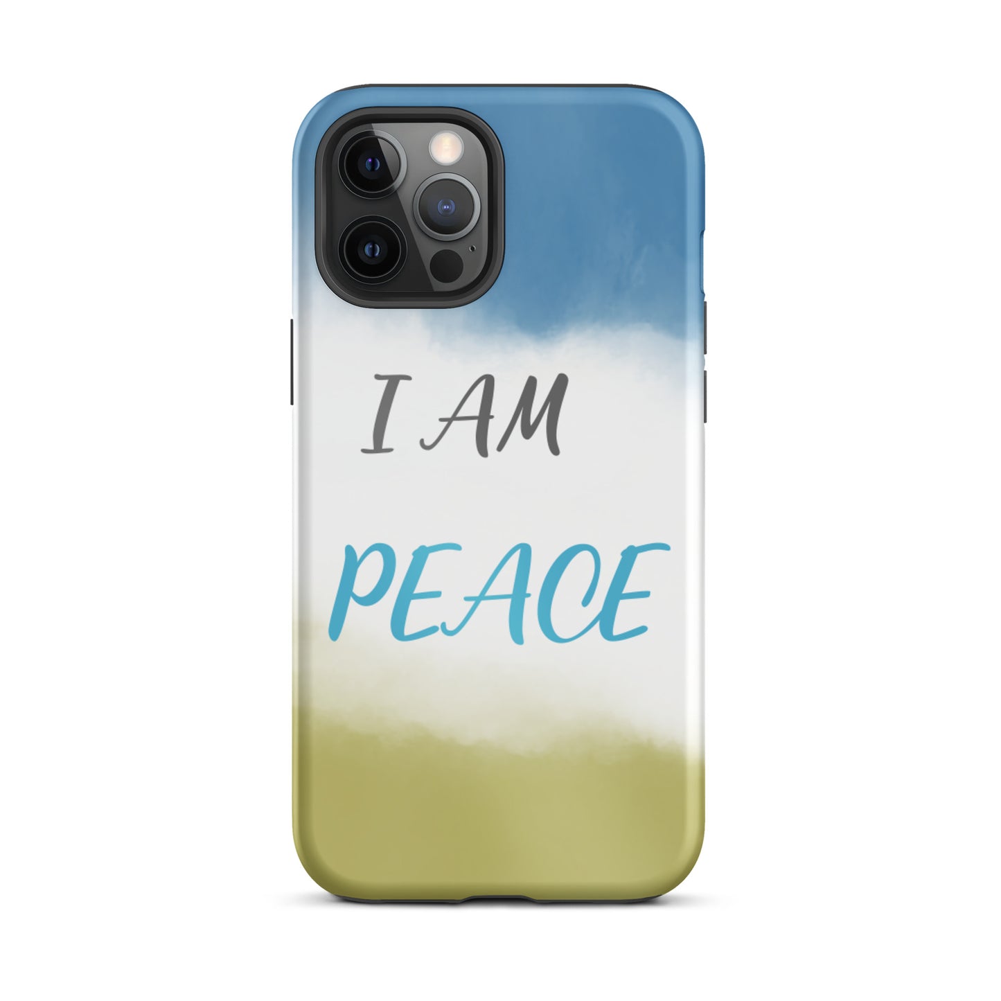 Motivational iPhone Case, Law of Affirmation Mobile Case Tough iPhone case "I am Peace"