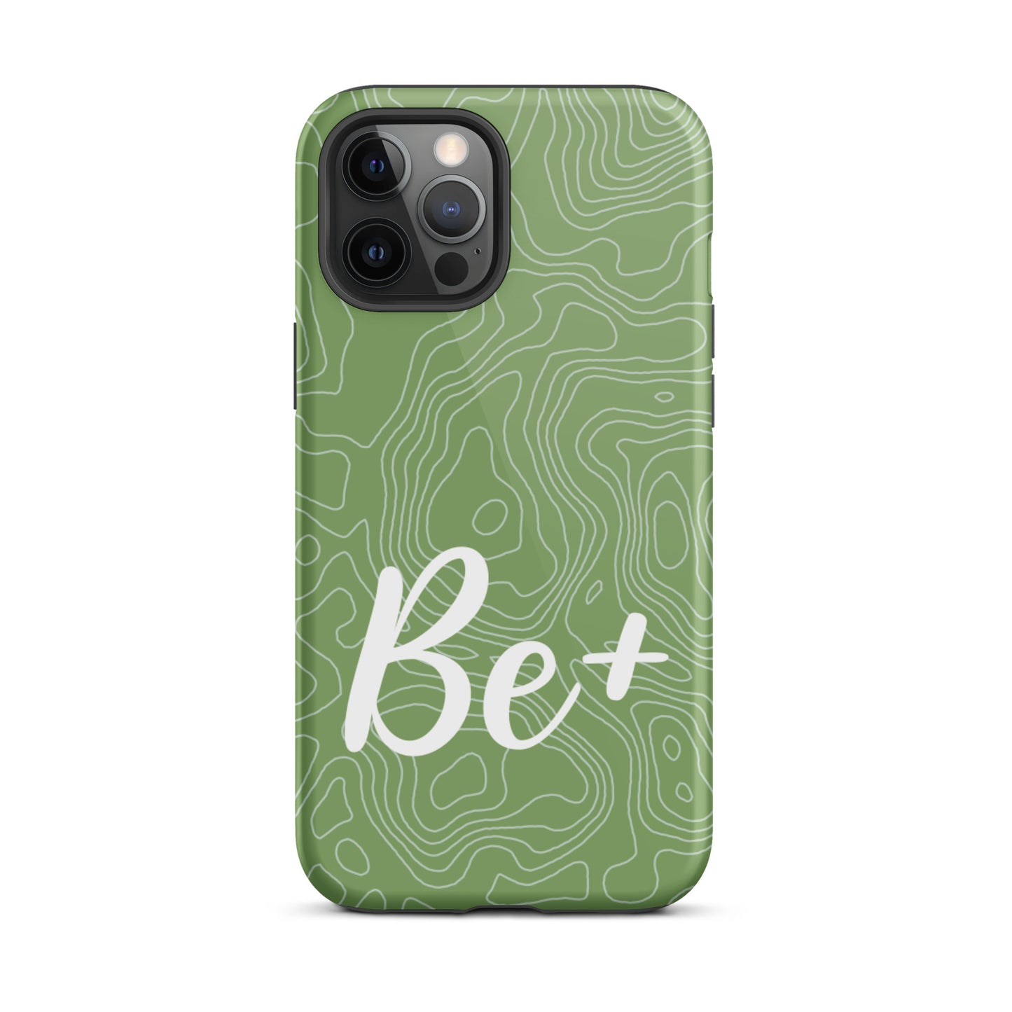 Tough iPhone case Durable Crack proof iPhone  Case "Be Positive" Moticational Mobile Case