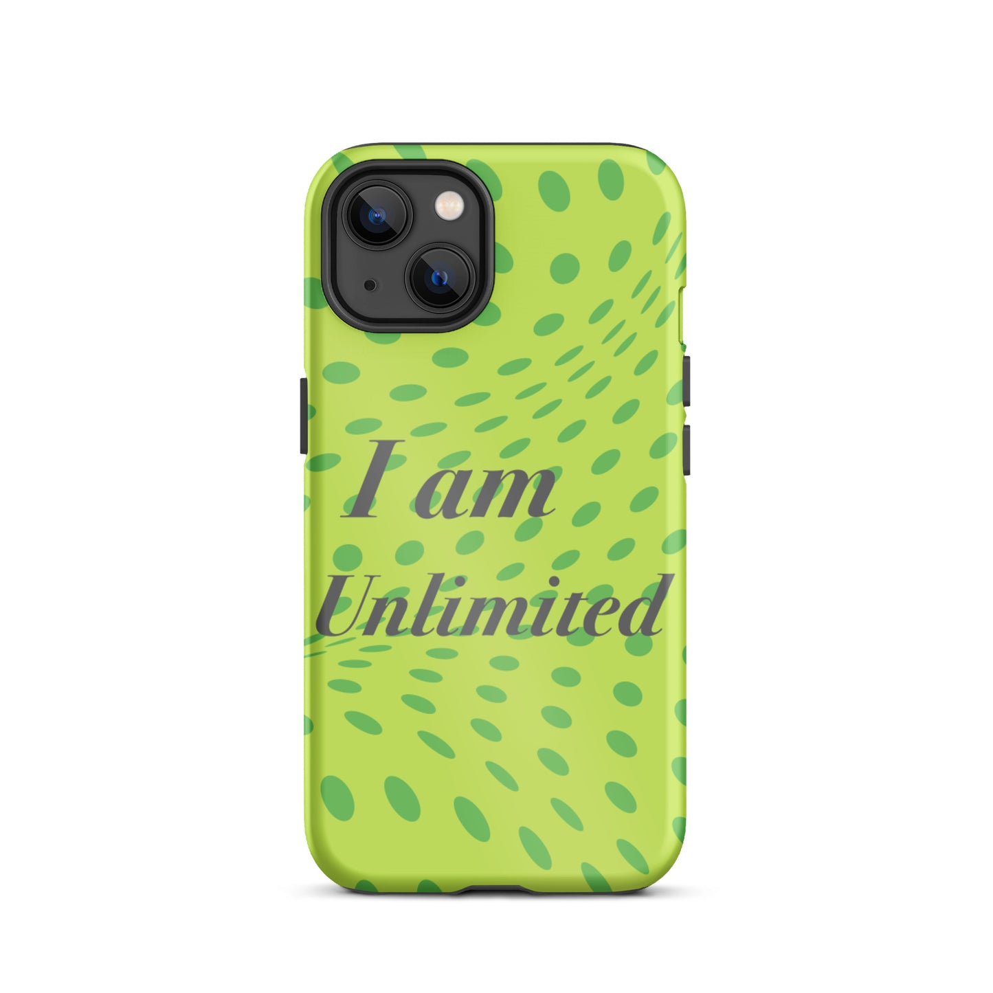 Motivational iPhone Case, Law of affirmation Mobile case Tough iPhone case "I am Unlimited"