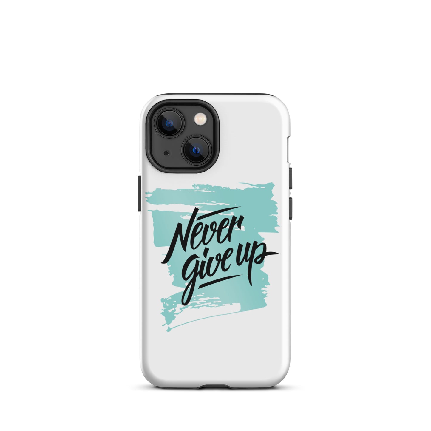 Motivational iPhone case "Never give up" Tough iPhone case