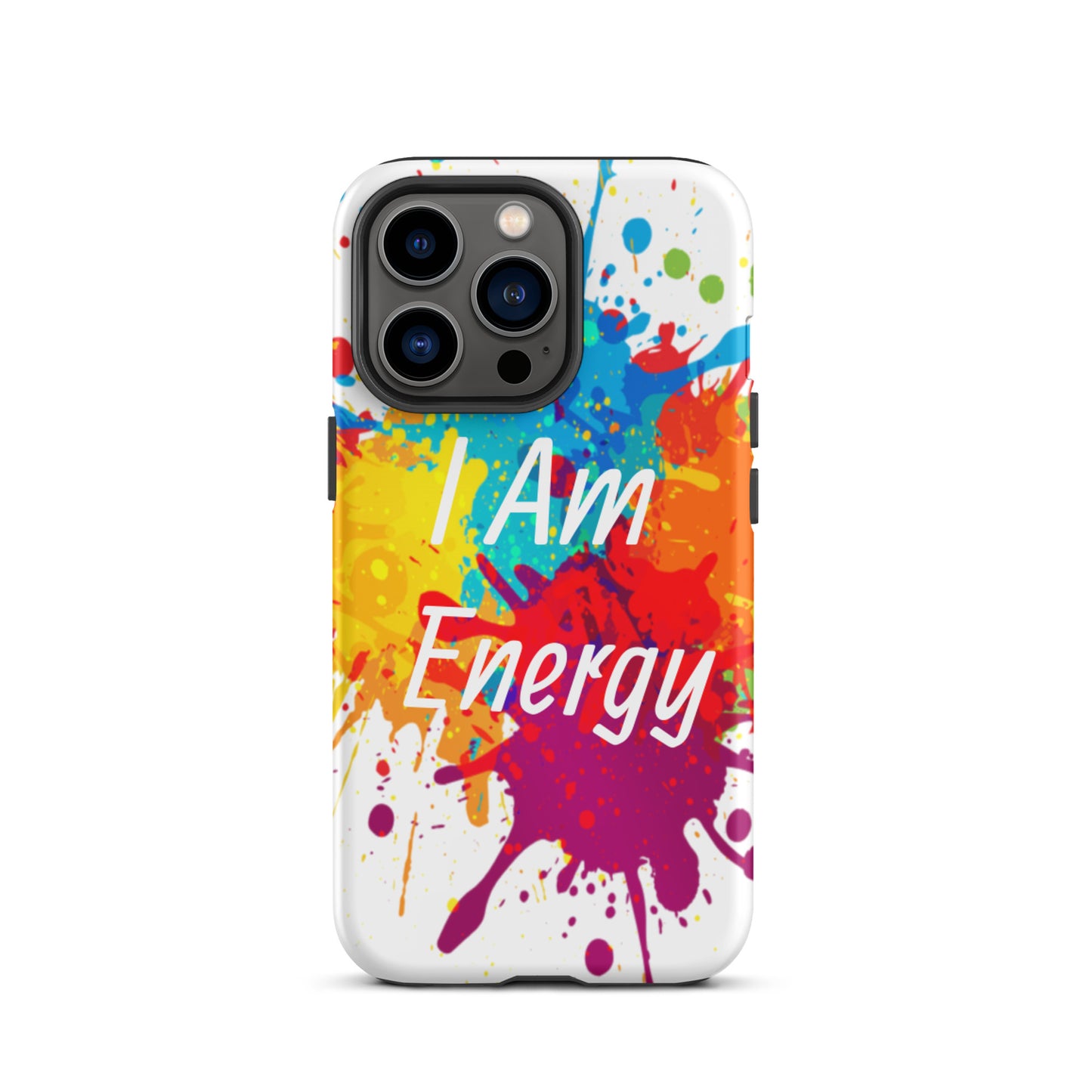 Durable Tough iPhone case "I am Energy" Positive Affirmation Mobile Case