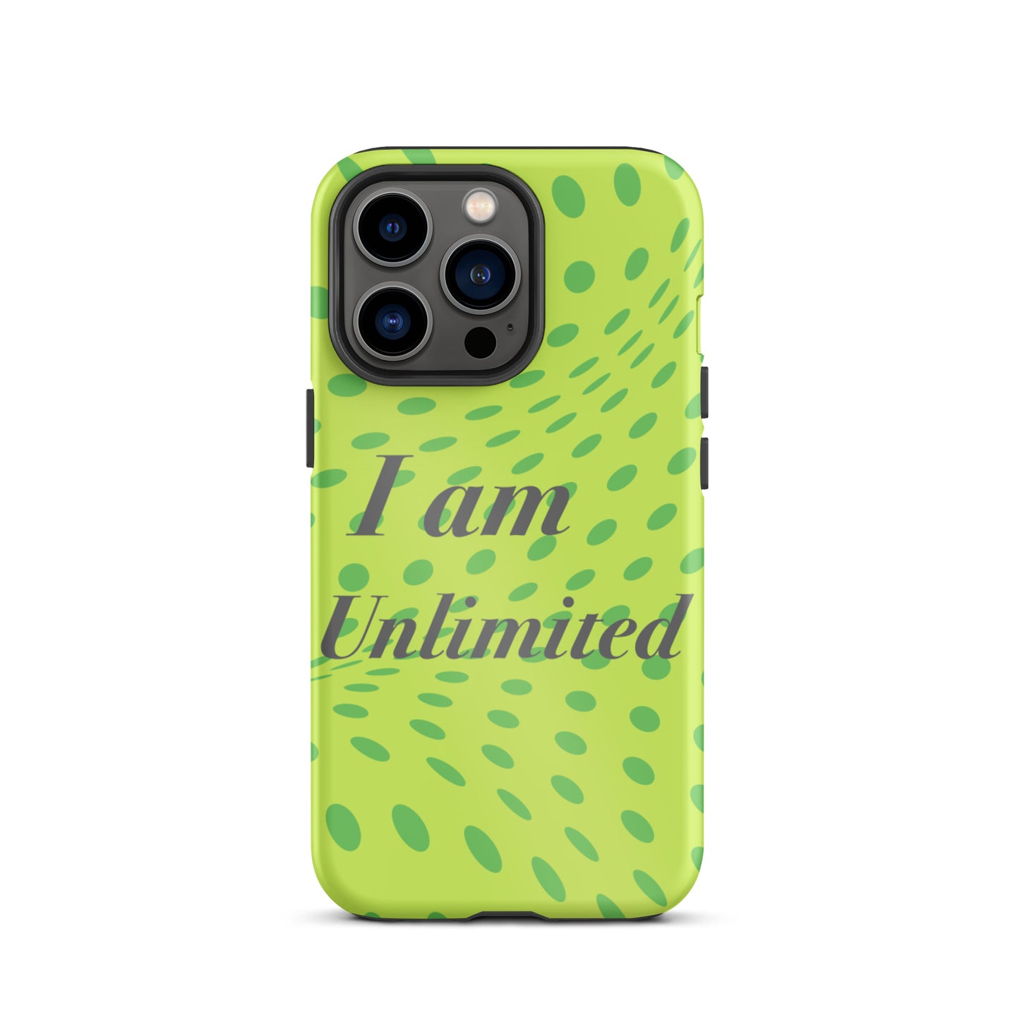 Motivational iPhone Case, Law of affirmation Mobile case Tough iPhone case "I am Unlimited"