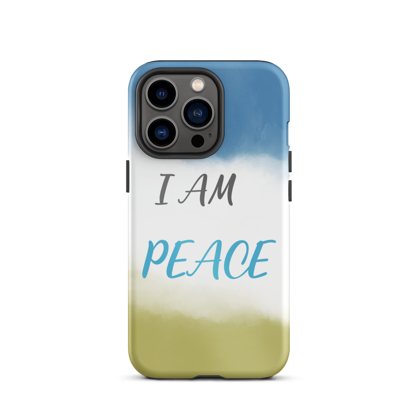 Motivational iPhone Case, Law of Affirmation Mobile Case Tough iPhone case "I am Peace"