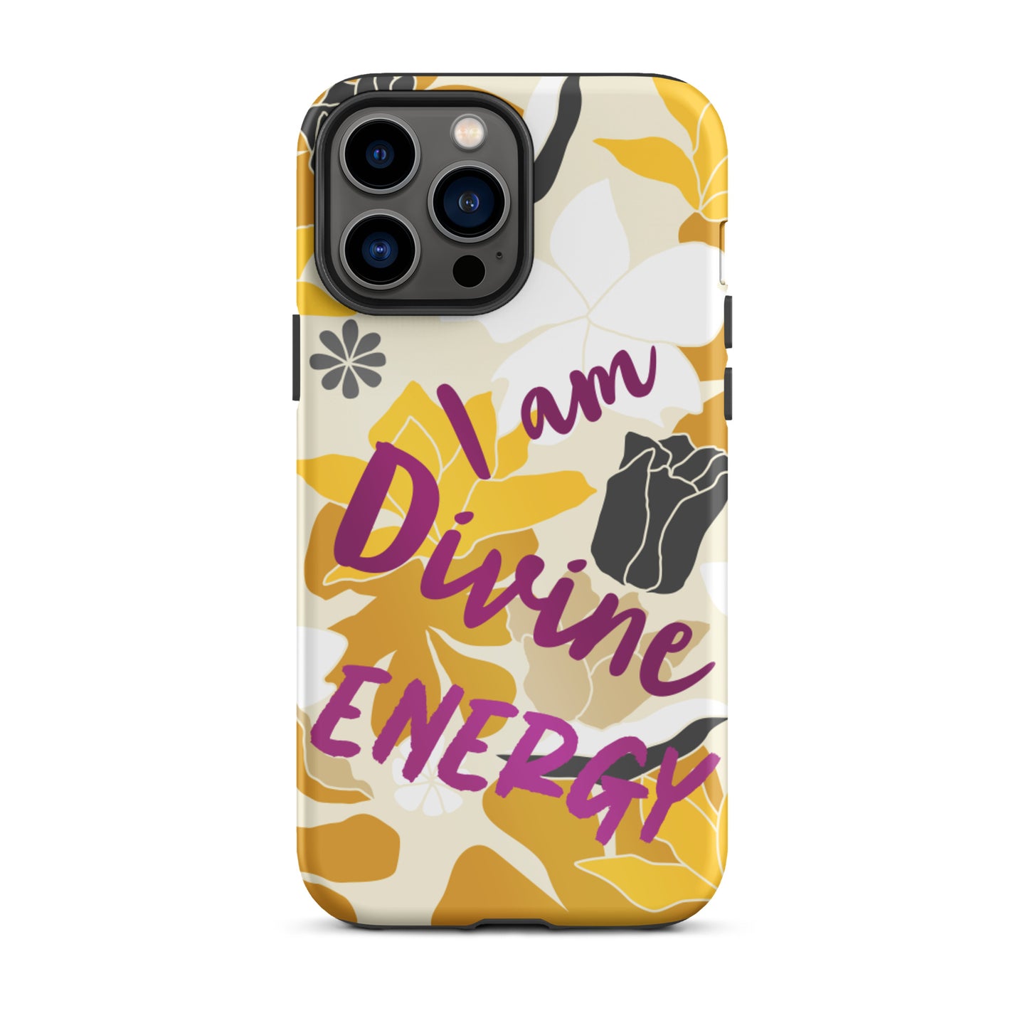 Affirmation Quote  iPhone Case , Motivational Mobile Case,  Tough iPhone case "I am Divine energy"