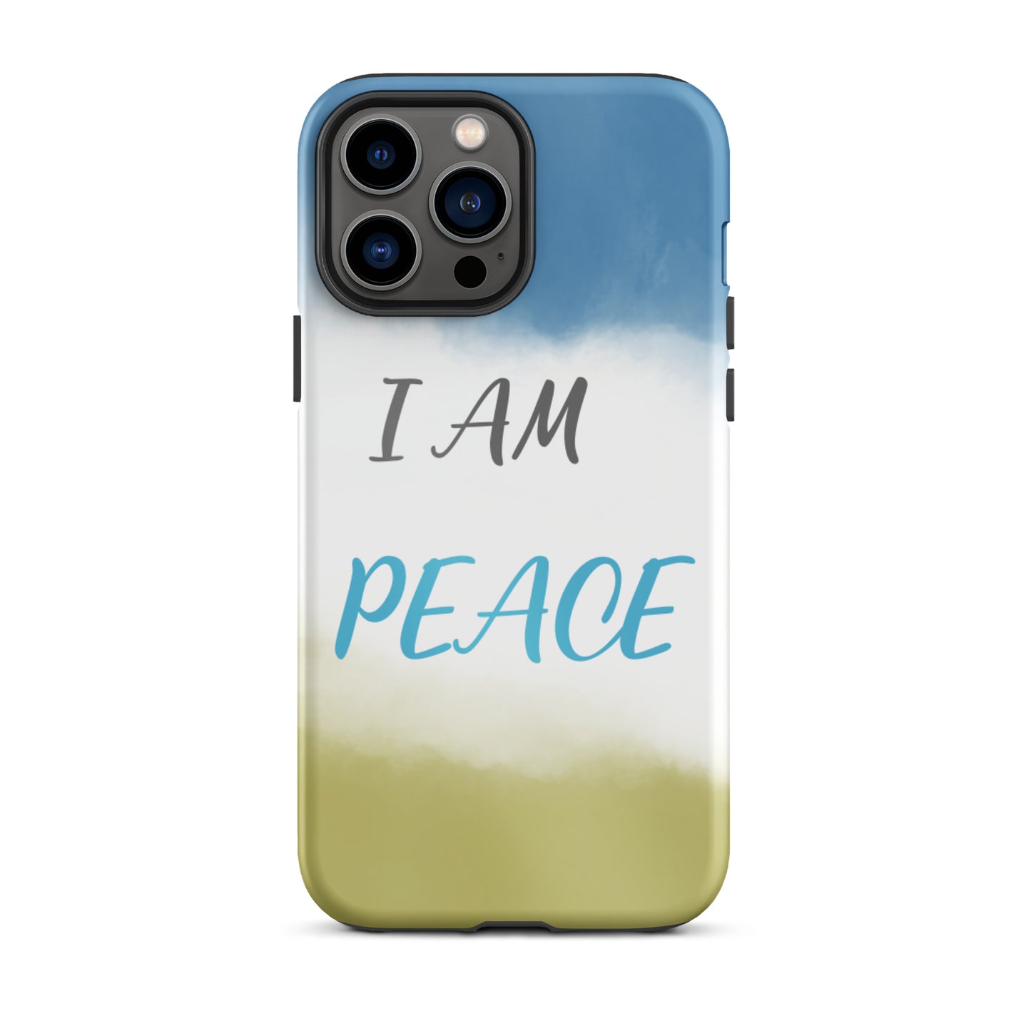 Motivational iPhone Case, Law of Affirmation Mobile Case Tough iPhone case "I am Peace"