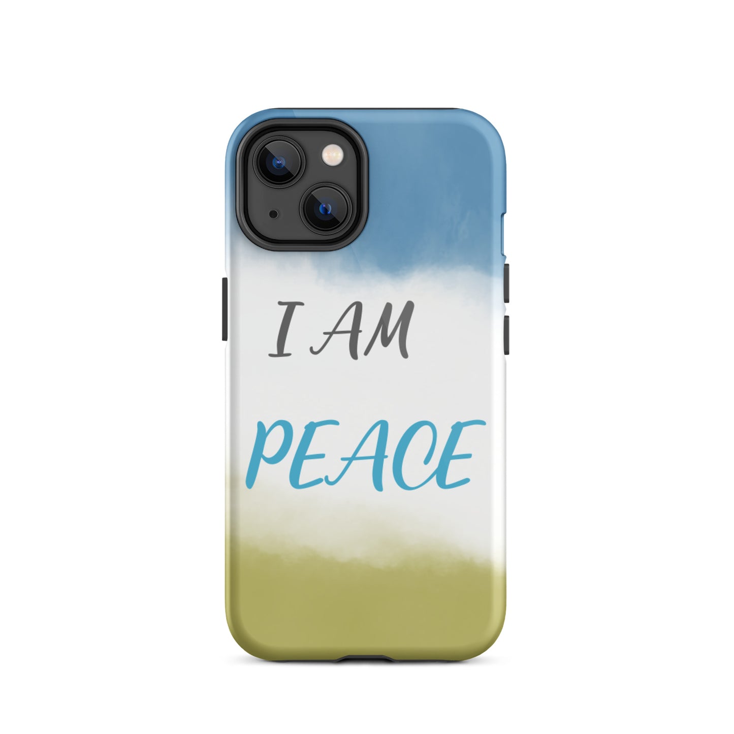 Motivational iPhone Case, Law of Affirmation Mobile Case Tough iPhone case "I am Peace"