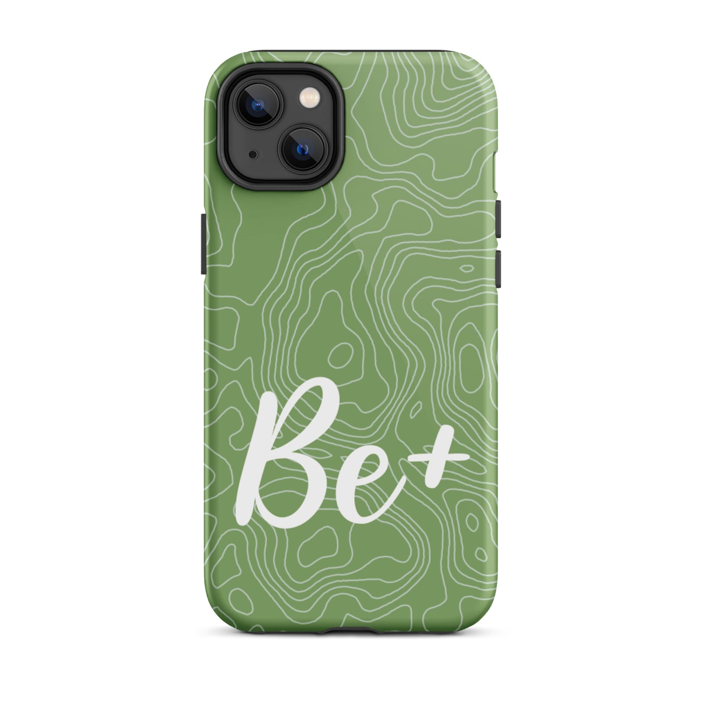 Tough iPhone case Durable Crack proof iPhone  Case "Be Positive" Moticational Mobile Case