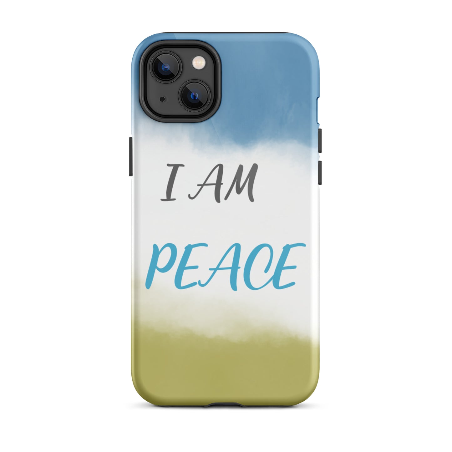 Motivational iPhone Case, Law of Affirmation Mobile Case Tough iPhone case "I am Peace"