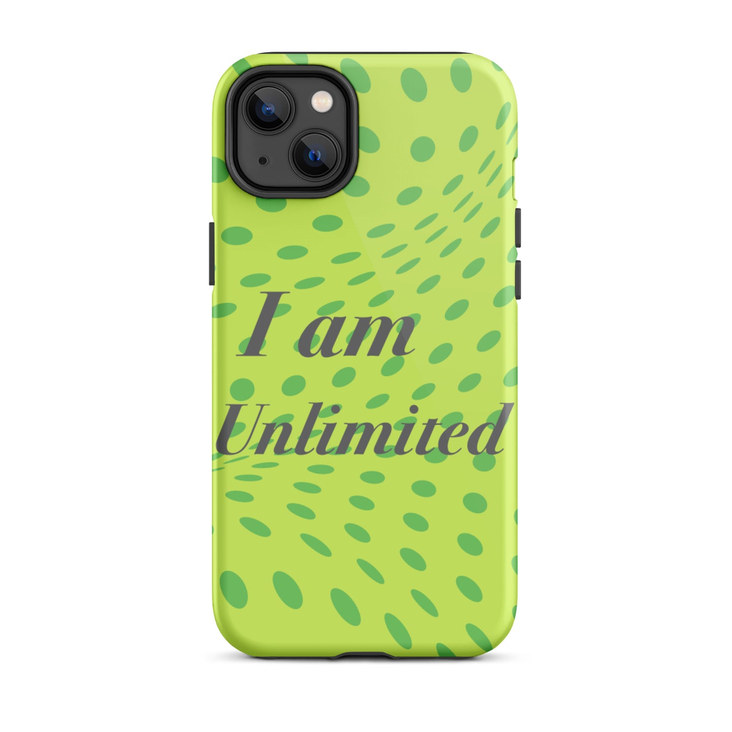 Motivational iPhone Case, Law of affirmation Mobile case Tough iPhone case "I am Unlimited"