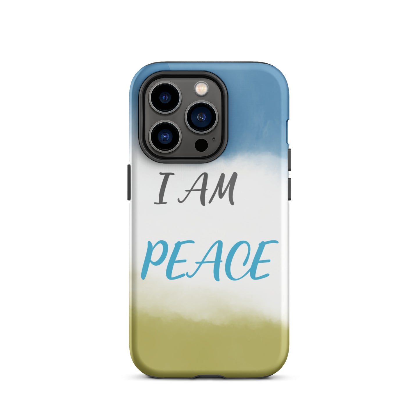 Motivational iPhone Case, Law of Affirmation Mobile Case Tough iPhone case "I am Peace"