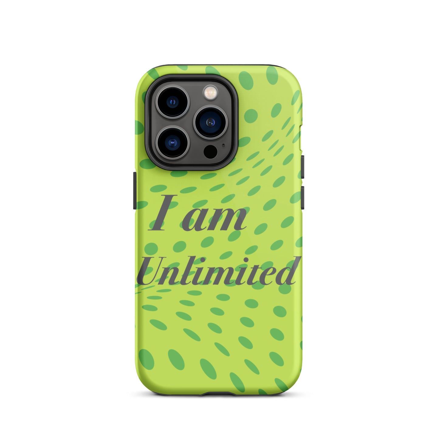 Motivational iPhone Case, Law of affirmation Mobile case Tough iPhone case "I am Unlimited"