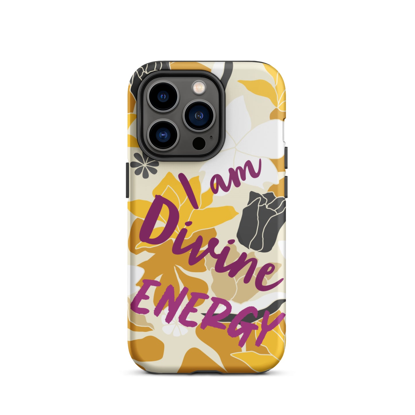 Affirmation Quote  iPhone Case , Motivational Mobile Case,  Tough iPhone case "I am Divine energy"