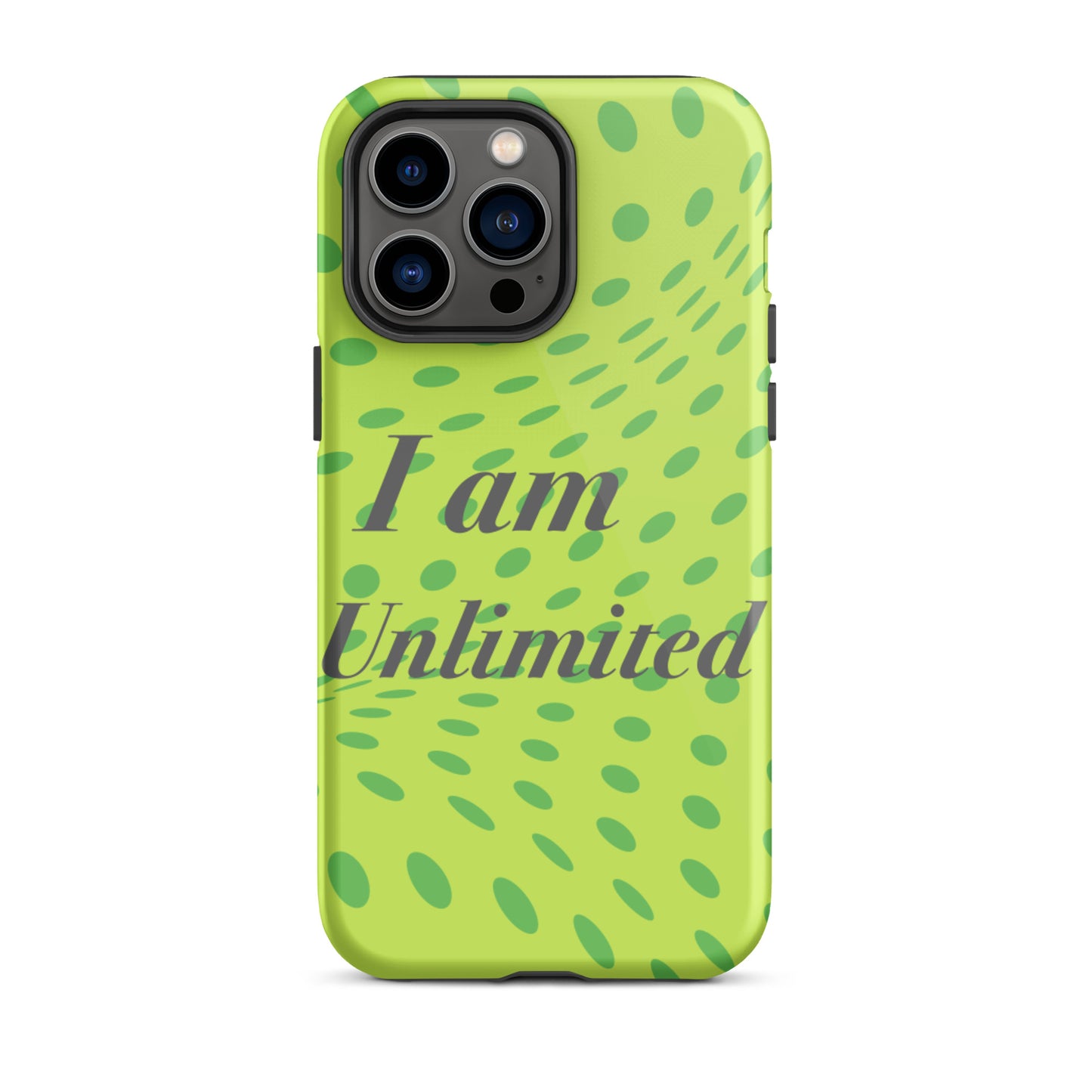 Motivational iPhone Case, Law of affirmation Mobile case Tough iPhone case "I am Unlimited"