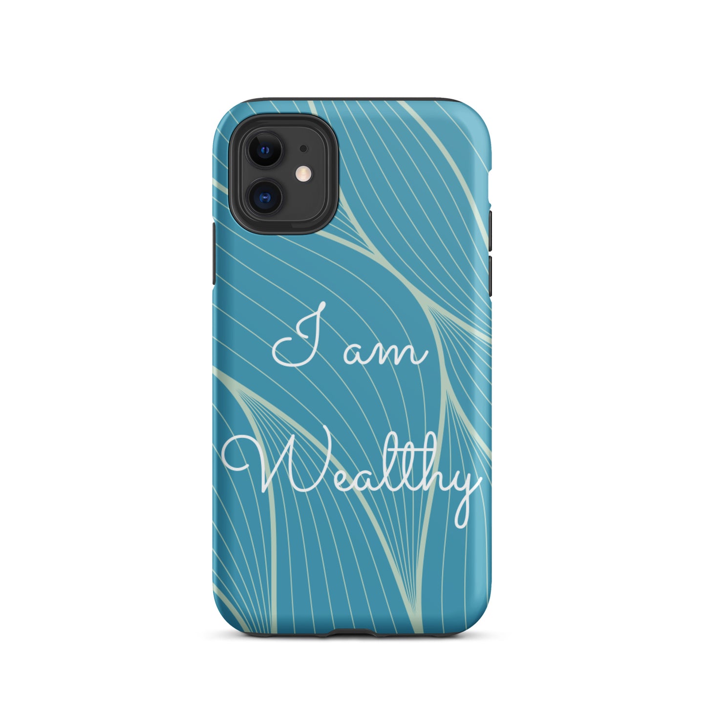 Tough iPhone Case, Motivational iPhone case  "I am Wealthy" Law of Affirmation iPhone Case