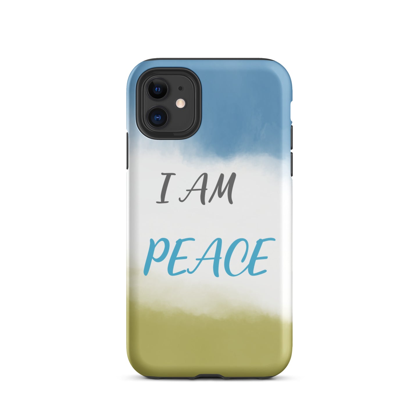 Motivational iPhone Case, Law of Affirmation Mobile Case Tough iPhone case "I am Peace"