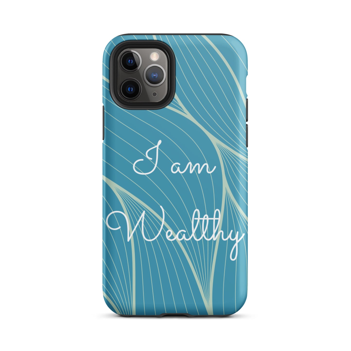 Tough iPhone Case, Motivational iPhone case  "I am Wealthy" Law of Affirmation iPhone Case