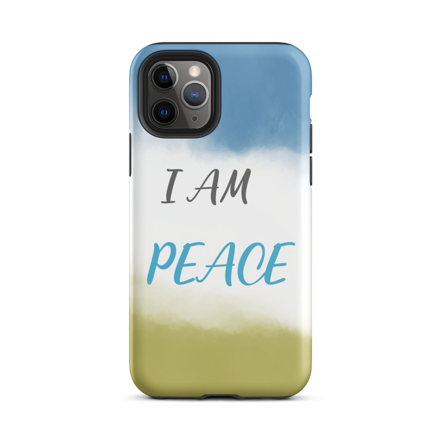 Motivational iPhone Case, Law of Affirmation Mobile Case Tough iPhone case "I am Peace"