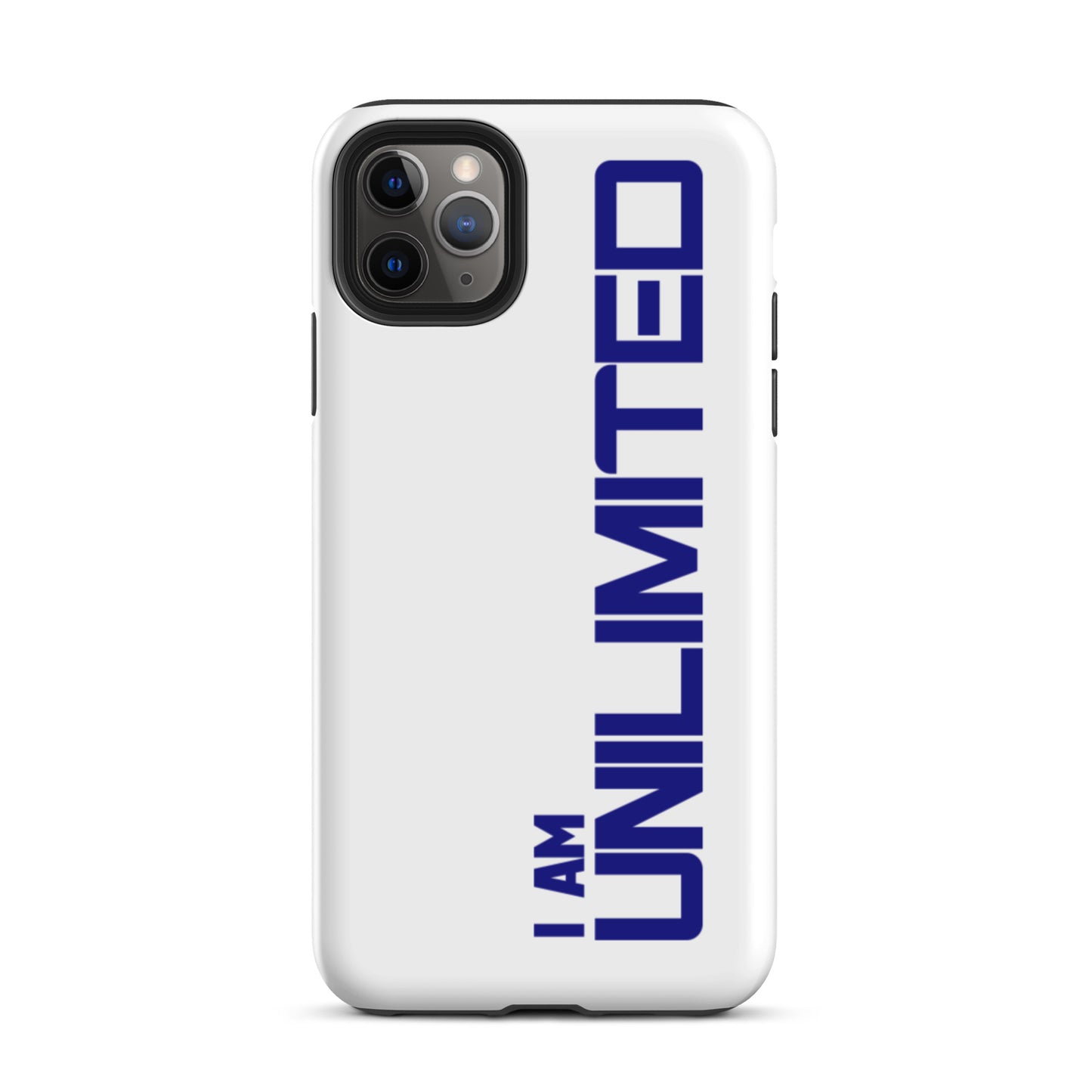 Tough iPhone case " I am Unlimited" Motivational iPhone Case Durable Crack proof Mobile Case