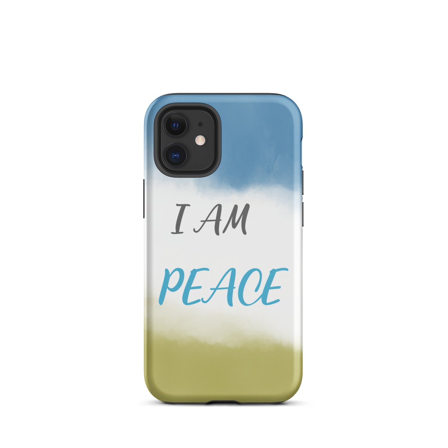 Motivational iPhone Case, Law of Affirmation Mobile Case Tough iPhone case "I am Peace"