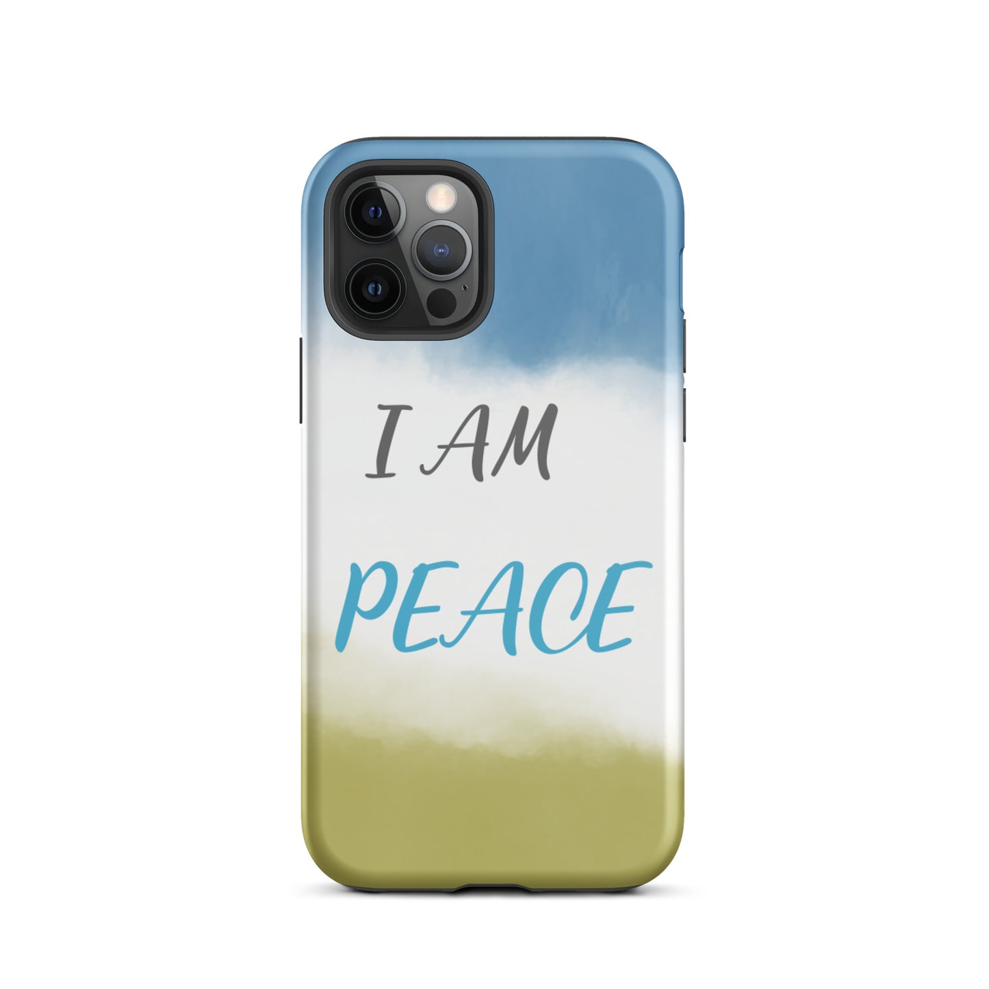 Motivational iPhone Case, Law of Affirmation Mobile Case Tough iPhone case "I am Peace"